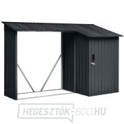 Riwall PRO RMWS 3x9 antracit faház fészerrel 2,7 x 1,6 m antracit kontyolt tetővel Előnézet 