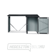 Riwall PRO RMWS 3x9 antracit faház fészerrel 2,7 x 1,6 m antracit kontyolt tetővel Előnézet 