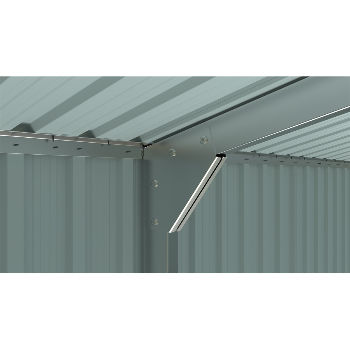 Riwall PRO RMCG 20x10 Antracit fémgarázs 3 x 6 m nyeregtetős antracit Előnézet 