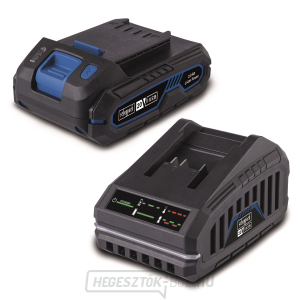 Scheppach SBSK2.0 20 V-os töltőkészlet 2,4 A és lítium-ion akkumulátor 2 Ah Scheppach SBSK2.0 20 V-os töltőkészlet 2,4 A és lítium-ion akkumulátor 2 Ah gallery main image