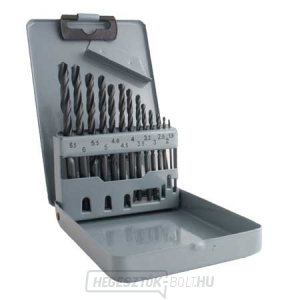 HSS fúrókészlet 13 db (1,5-6,5mm), fém doboz HSS fúrókészlet 13 db (1,5-6,5mm), fém doboz gallery main image