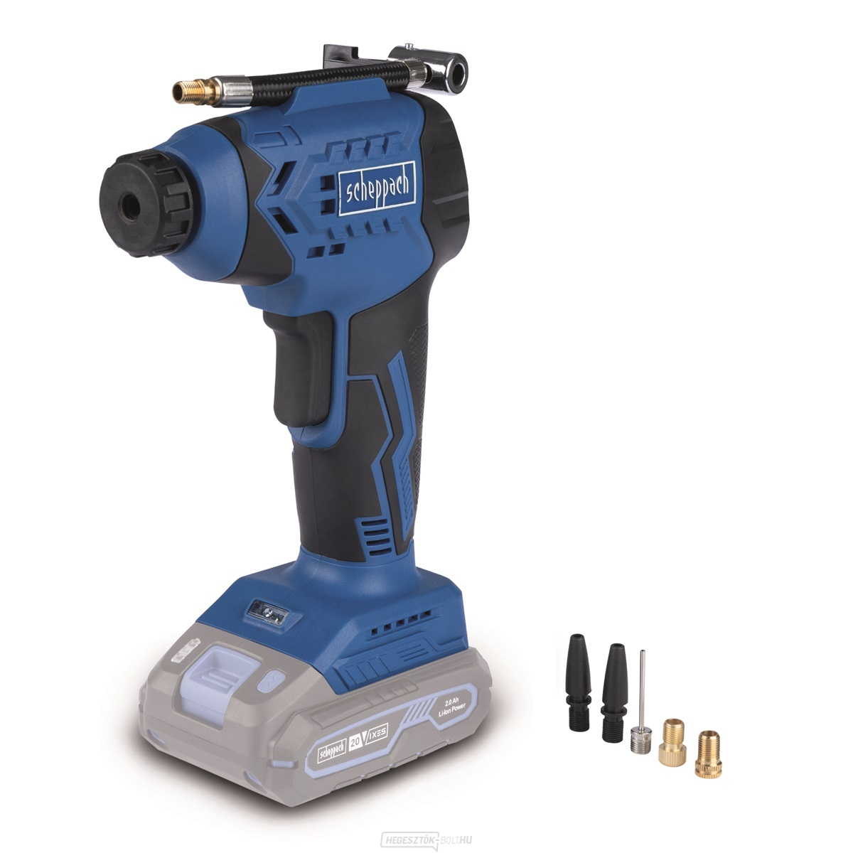 Scheppach C-AC20-X 20 V vezeték nélküli kompresszor (akkumulátor és töltő nélkül)