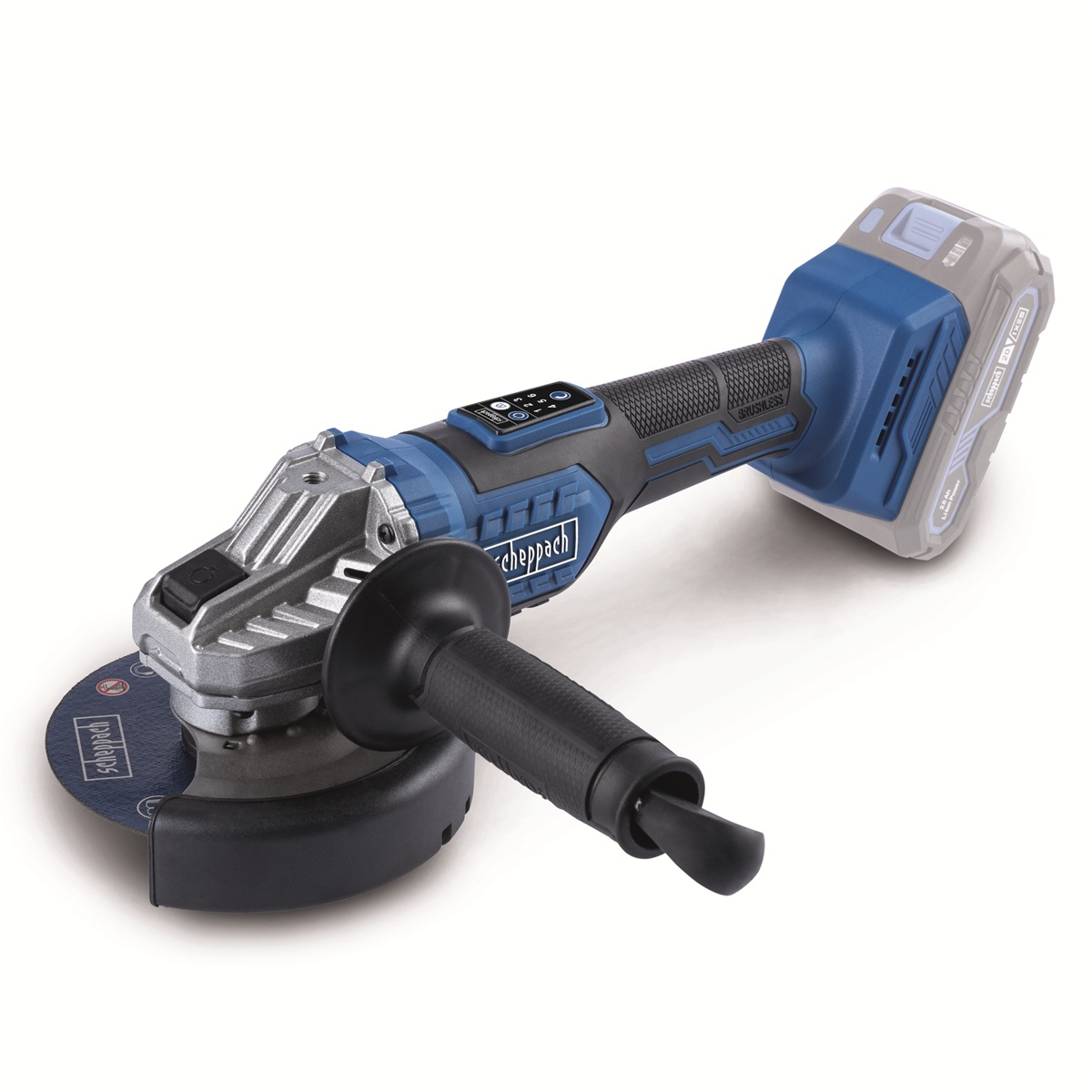 Scheppach BC-AG125-X akkus 20 V-os sarokcsiszoló (akkumulátor és töltő nélkül)