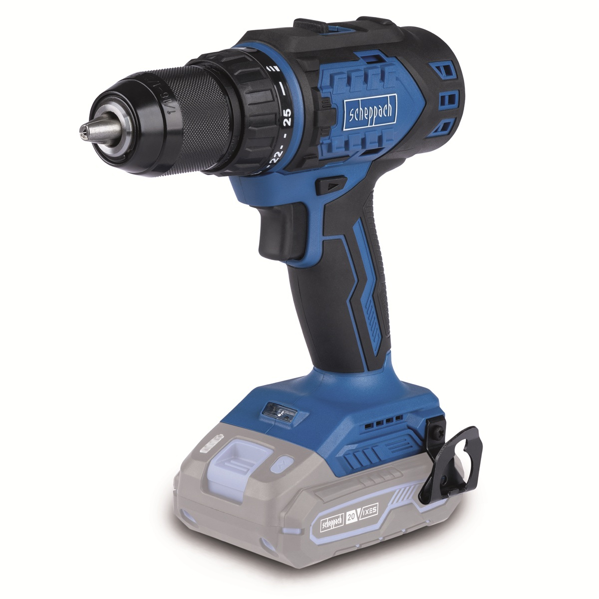 Scheppach BC-DD60-X akkus 20 V-os fúró/csavarhúzó (akkumulátor és töltő nélkül)