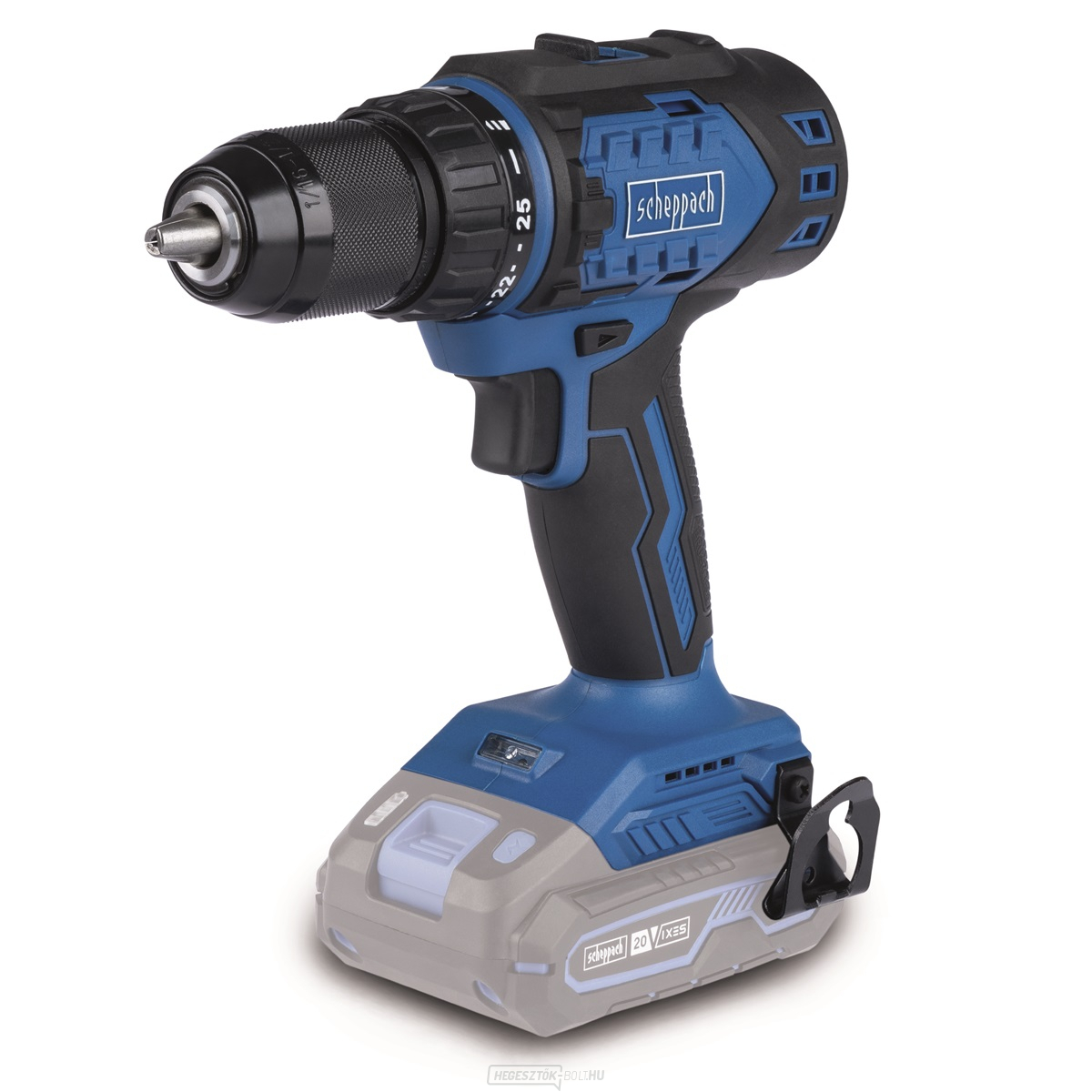 Scheppach BC-DD60-X akkus 20 V-os fúró/csavarhúzó (akkumulátor és töltő nélkül)