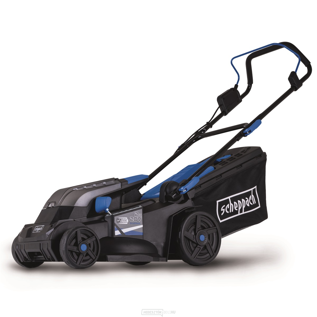 Scheppach BC-MP380-X akkus 20 V-os 4 az 1-ben fűnyíró kefe nélküli motorral (akkumulátor és töltő nélkül)