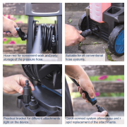 Scheppach HCE 2800 elektromos magasnyomású mosó 180 bar tartozékokkal Előnézet 