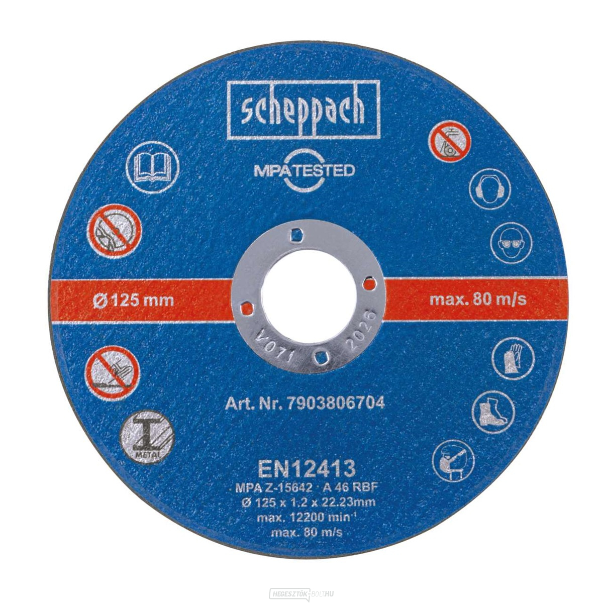Scheppach Vágótárcsa 125mm-es 12 darabos készlet