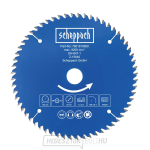 Scheppach Vágótárcsa átm. 165/20, 60 fog  Scheppach Vágótárcsa átm. 165/20, 60 fog  gallery main image