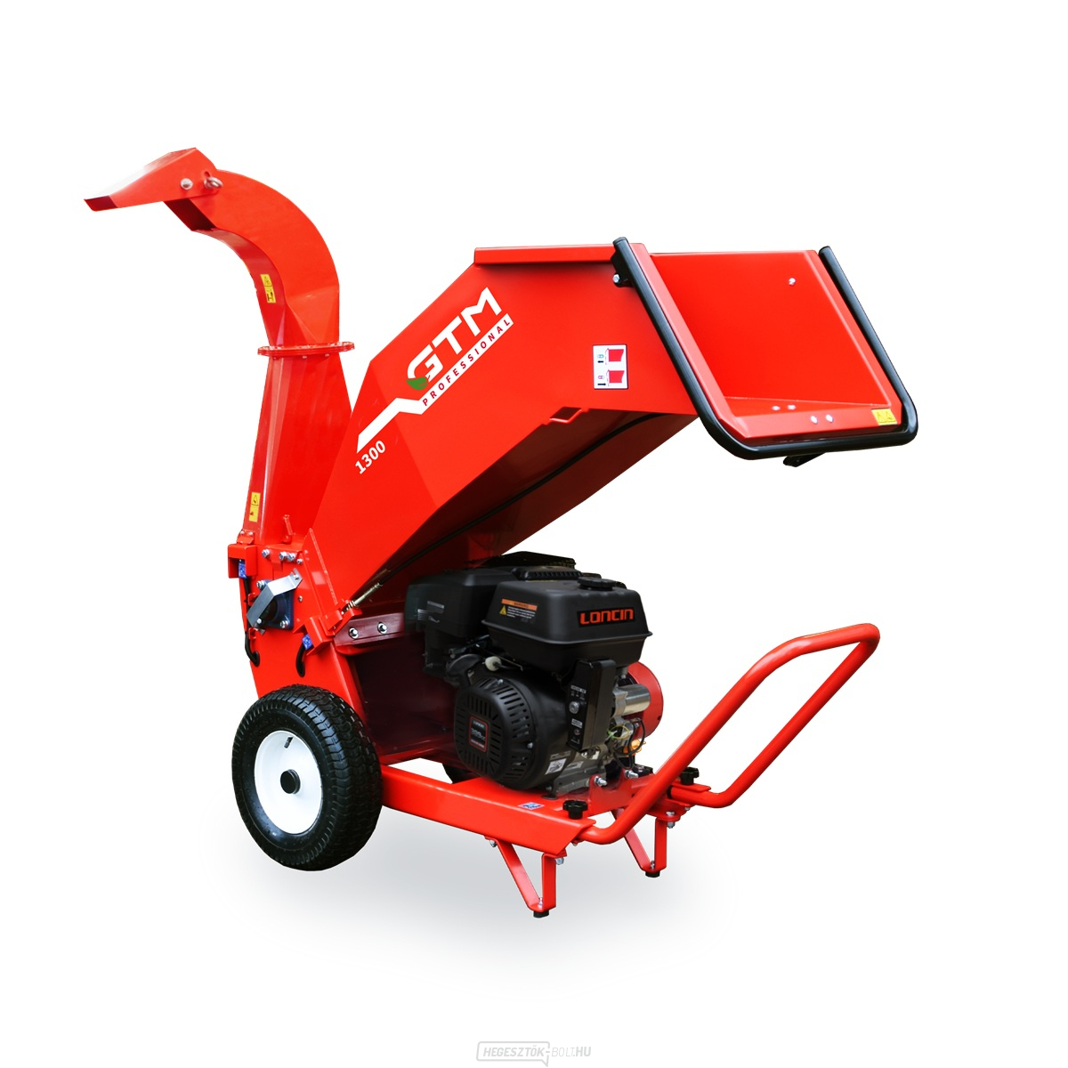 Benzines faaprítógép GTM GTS 1300 GE TO elektromos indítással és forgókéményes