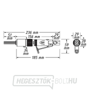Pneumatikus tűs rozsdaeltávolító HAZET 9035M-6 Előnézet 