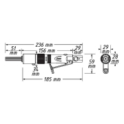 Pneumatikus tűs rozsdaeltávolító HAZET 9035M-6 Előnézet 