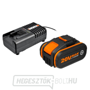 WA3604 - Akkumulátor 20V, 4Ah + töltő 20V, 2A gallery main image