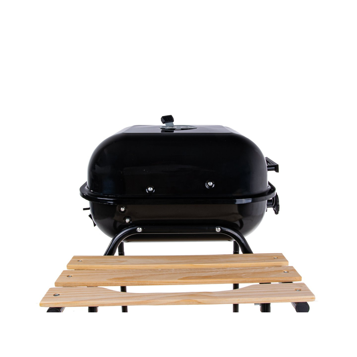 Faszenes grillsütő fedővel és állítható rostéllyal - rostély 40x40cm (1) Előnézet 