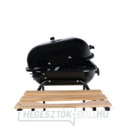 Faszén grill fedéllel és rács beállítással - rostély 40x40cm (1) náhled