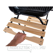 Faszenes grillsütő fedővel és állítható rostéllyal - rostély 40x40cm (1) náhled
