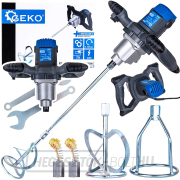 Elektromos festék- és habarcskeverő 1200 W 2 sebesség kiegészítő keverővel (4) Elektromos festék- és habarcskeverő 1200 W 2 sebesség kiegészítő keverővel (4) gallery main image