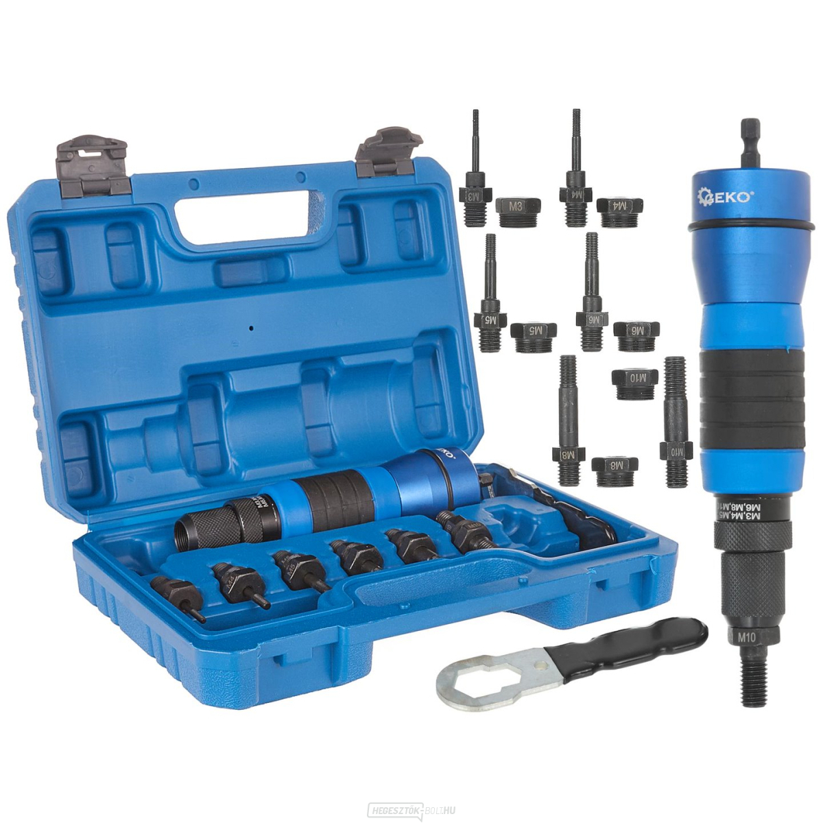 Szegecs anya szegecselő - csavarhúzó adapter M3-M10 (12)