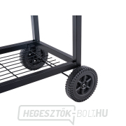 Faszén hordós grill fedővel - rostély 71x35cm (1) náhled