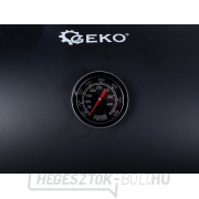 Faszén hordós grill fedővel - rostély 71x35cm (1) náhled