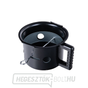 Faszén hordós grill fedővel - rostély 71x35cm (1) náhled