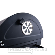 Faszén hordós grill fedővel - rostély 71x35cm (1) náhled