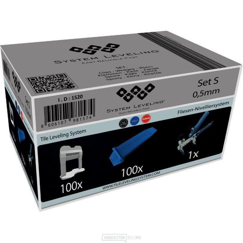 Rendszerszintezés - alkalmazás SET 100/100/1 - 0,5mm, karton