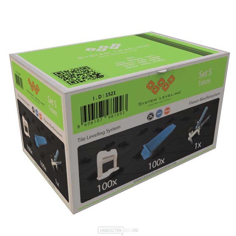 Rendszerszintezés - alkalmazás SET 100/100/1 - 1mm, karton
