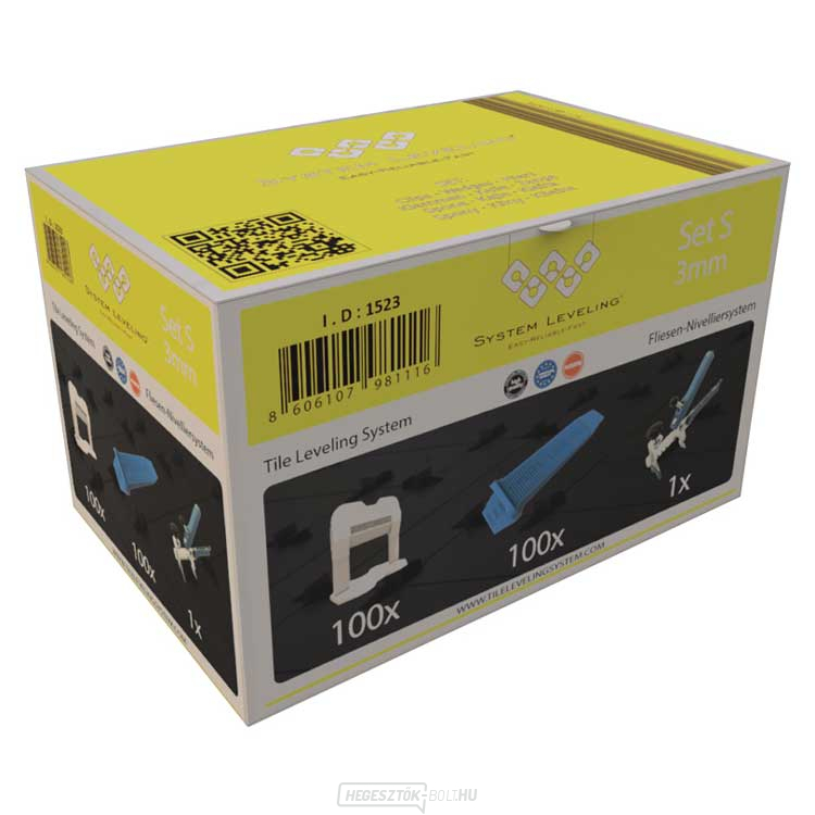 Rendszerszintezés - alkalmazás SET 100/100/1 - 3mm, karton