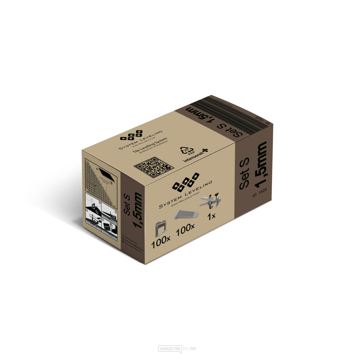 Rendszerszintezés - alkalmazás SET 100/100/1 - 1,5mm, karton