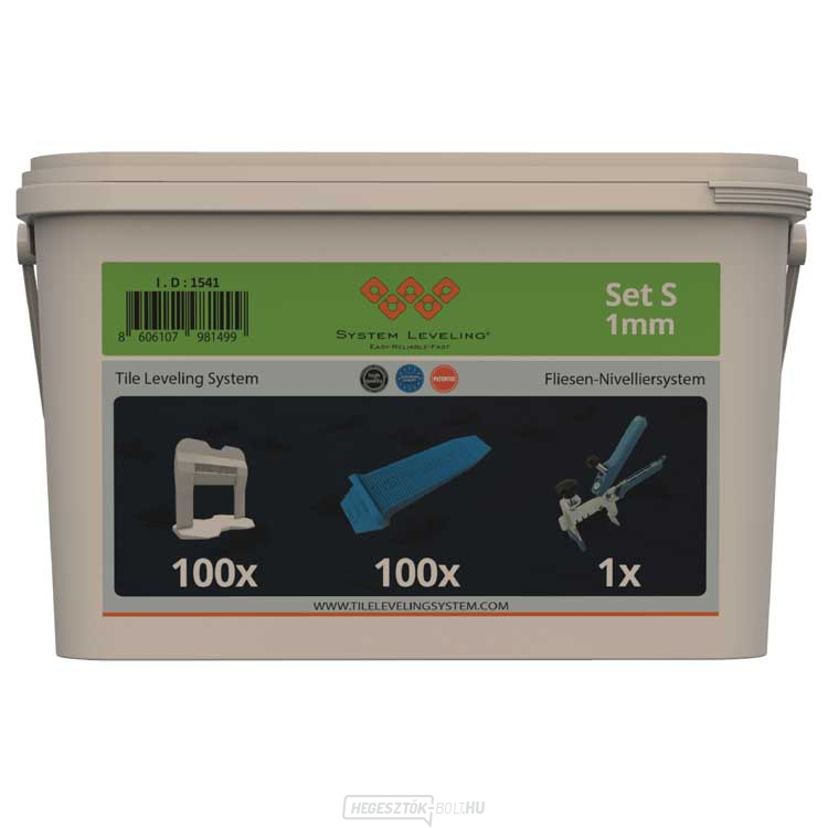 Rendszerszintezés - alkalmazás SET 100/100/1 - 1mm