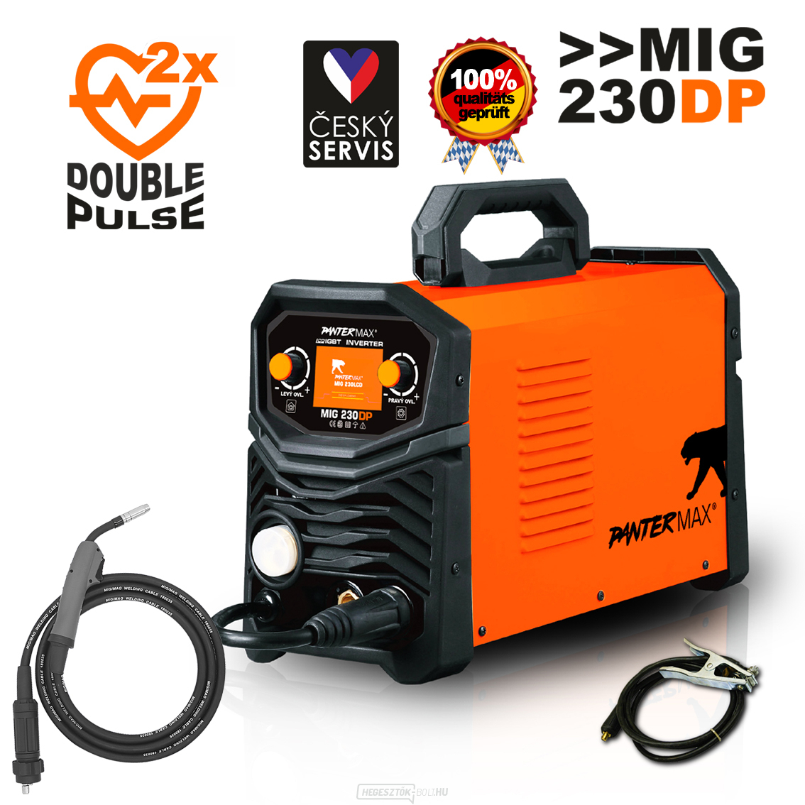 PANTERMAX® MIG230DP inverteres MIG/TIG/MMA hegesztő