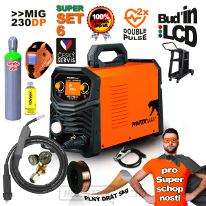 PANTERMAX® MIG230DP inverteres hegesztő MIG/TIG/MMA SET6 PANTERMAX® MIG230DP inverteres hegesztő MIG/TIG/MMA SET6 gallery main image