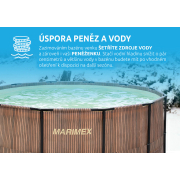Uszoda Florida 3,05x0,91 m szkimmerrel - motívum TEAK náhled