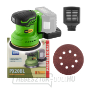 Akkus véletlenszerű pályacsiszoló Procraft PX20BL (akkumulátor és töltő nélkül) | PX20BLbb gallery main image