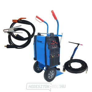 Sherman hegesztő inverter Tig TIG 201 AC/DC + pisztoly + vezetékek + kocsi polccal gallery main image
