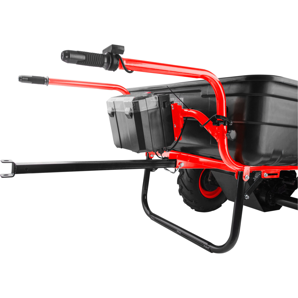 Kétkerekű teherbicikli akkumulátoros váltóval, 400kg, 225l, 40V Li-ion, 6Ah Előnézet 