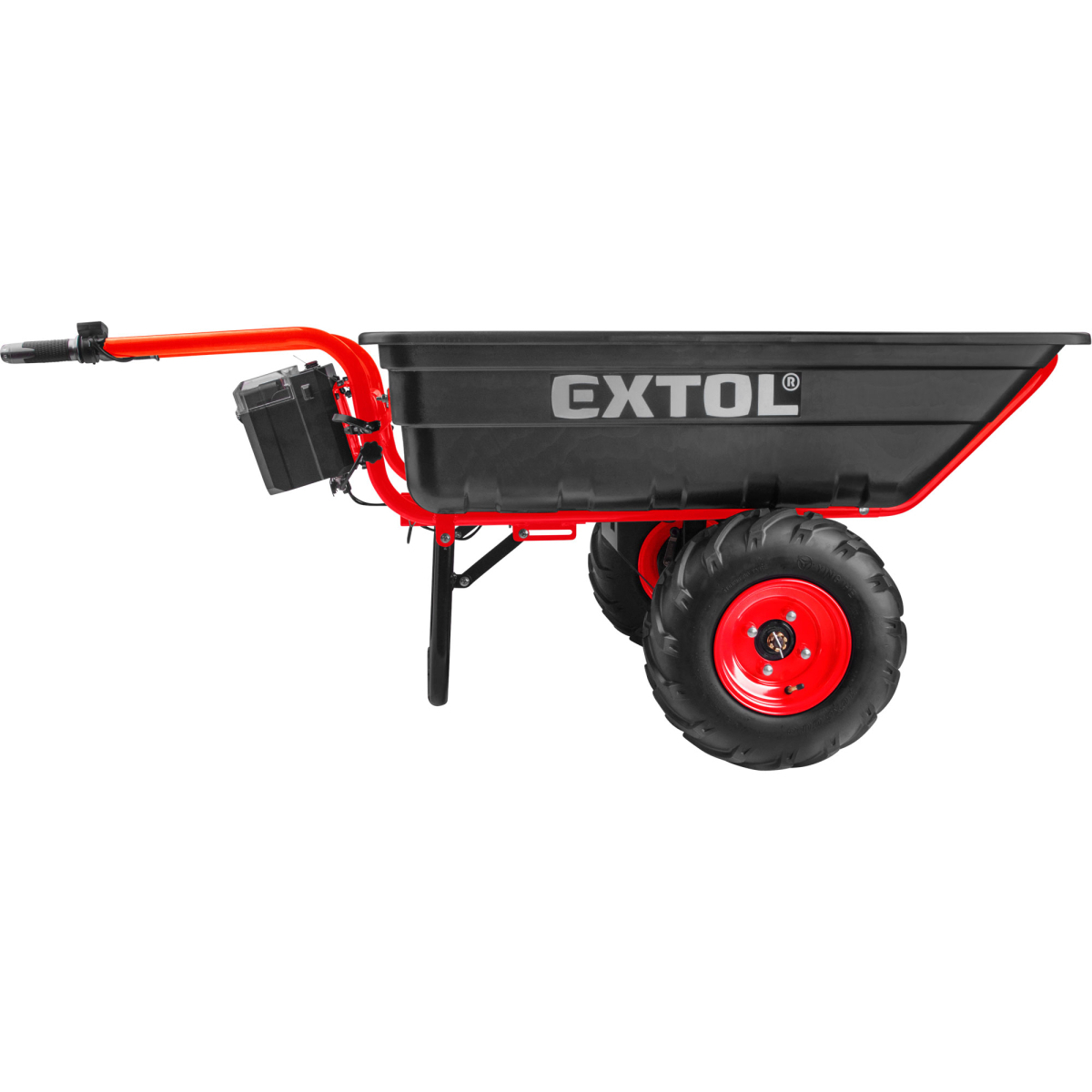 Kétkerekű teherbicikli akkumulátoros váltóval, 400kg, 225l, 40V Li-ion, 6Ah Előnézet 