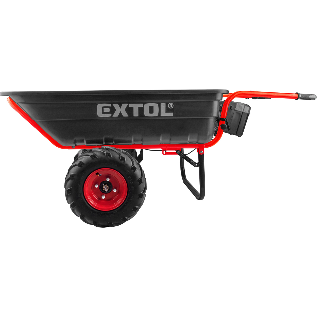Kétkerekű teherbicikli akkumulátoros váltóval, 400kg, 225l, 40V Li-ion, 6Ah Előnézet 