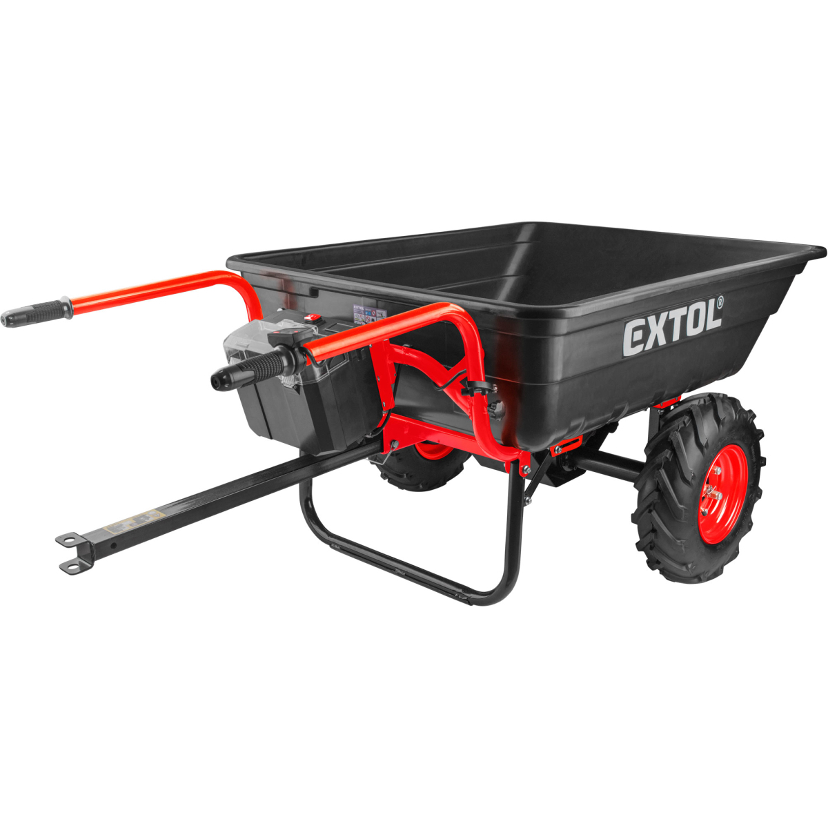 Kétkerekű teherbicikli akkumulátoros váltóval, 400kg, 225l, 40V Li-ion, 6Ah Előnézet 