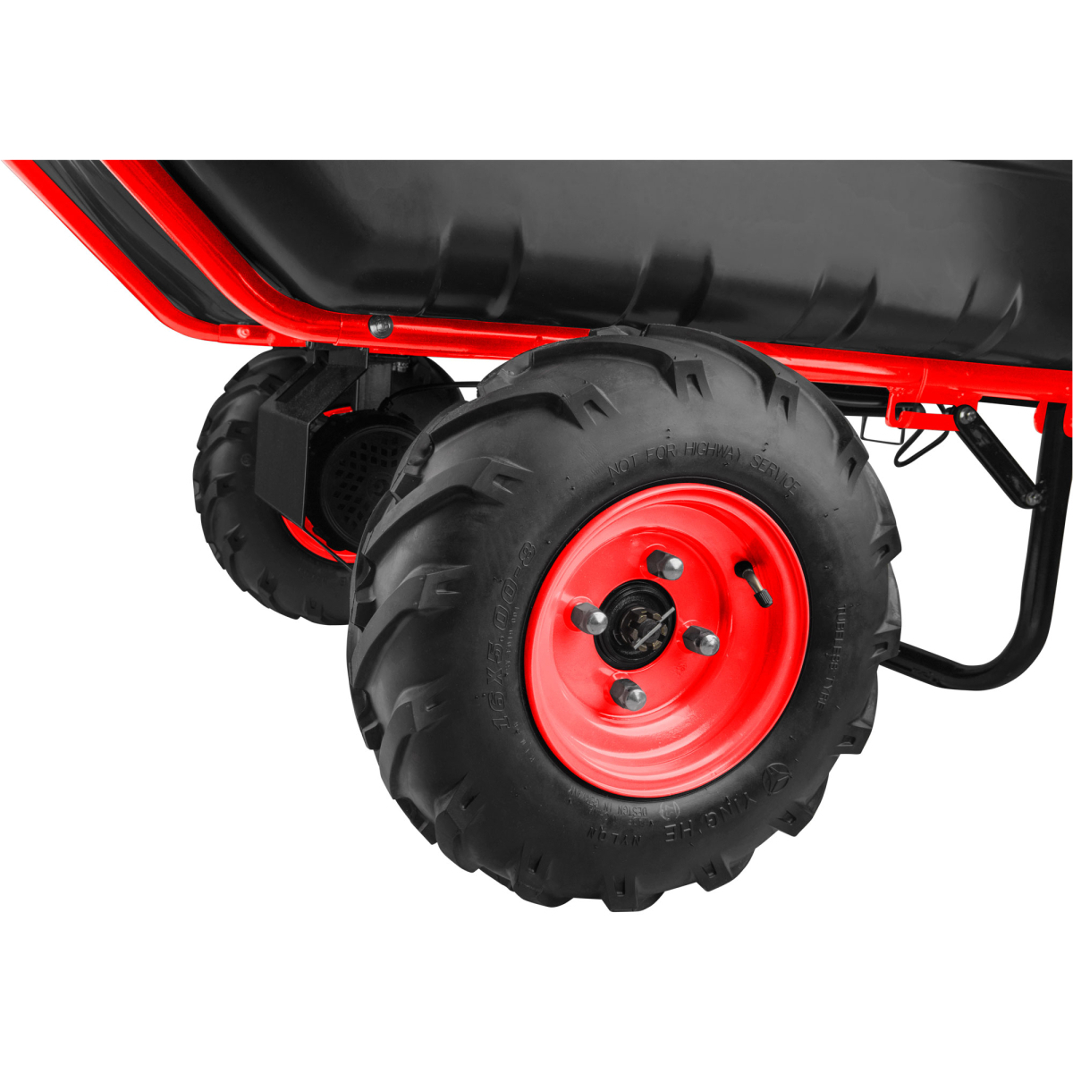 Kétkerekű teherbicikli akkumulátoros váltóval, 400kg, 225l, 40V Li-ion, 6Ah Előnézet 
