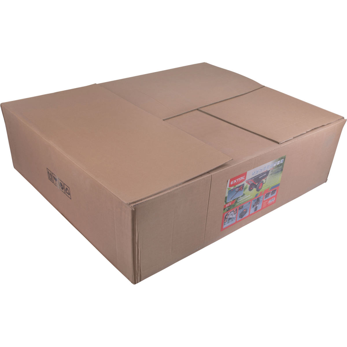Kétkerekű teherbicikli akkumulátoros váltóval, 400kg, 225l, 40V Li-ion, 6Ah Előnézet 