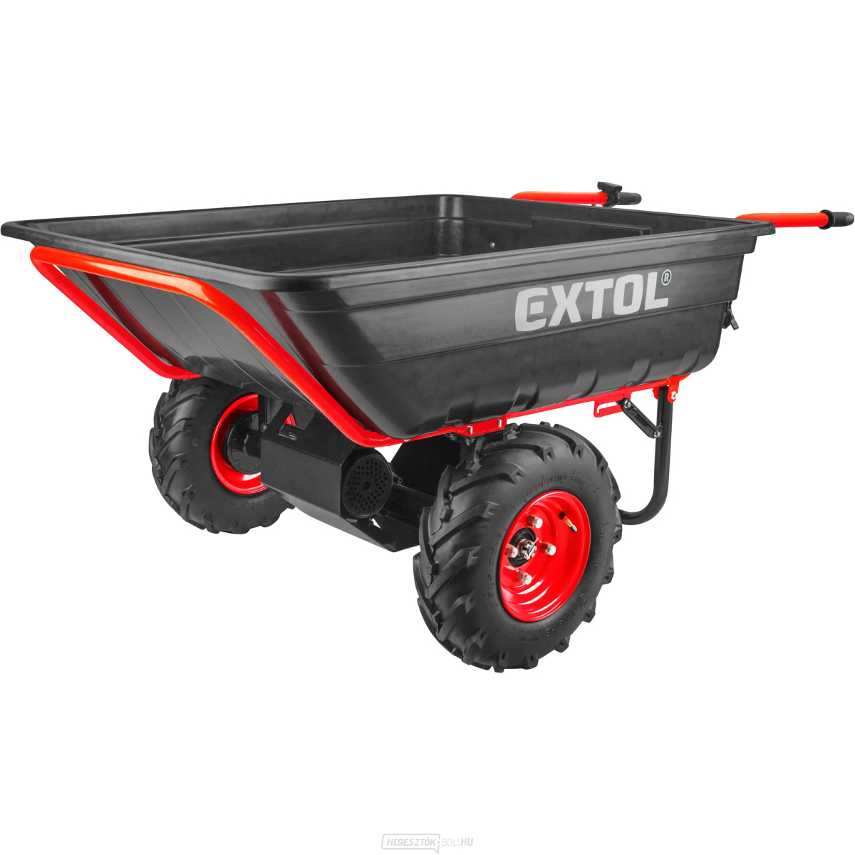 Kétkerekű teherbicikli akkumulátoros váltóval, 400kg, 225l, 40V Li-ion, 6Ah