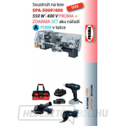 Fém esztergagép SPA-500P/400 + Ferm akkumulátoros szerszámkészlet A Fém esztergagép SPA-500P/400 + Ferm akkumulátoros szerszámkészlet A gallery main image