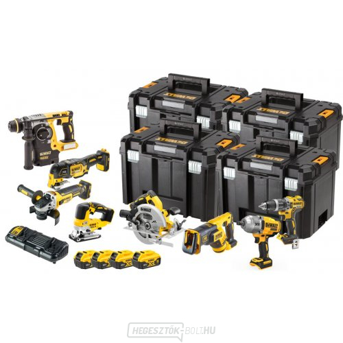 DeWALT DCK865P4T 18V 4x5.0 Ah XR akkumulátoros kombinált szerszámkészlet