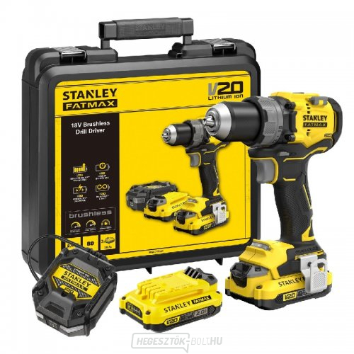 Akkus fúrógép V20 18V 2x2,0Ah Stanley FatMax SFMCD725D2K