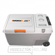 Worx készlet WX876.9 - Akkumulátoros hűtőszekrény/fagyasztó 20V + WA3611 2x4,0Ah - kettős töltő - Powershare Előnézet 