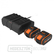 Worx készlet WX876.9 - Akkumulátoros hűtőszekrény/fagyasztó 20V + WA3611 2x4,0Ah - kettős töltő - Powershare Előnézet 