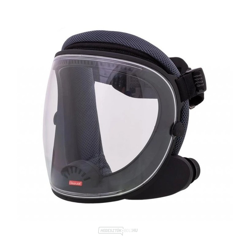 UniMask védőpajzs, 5 pontos, hengeres CP napellenzővel, szürke