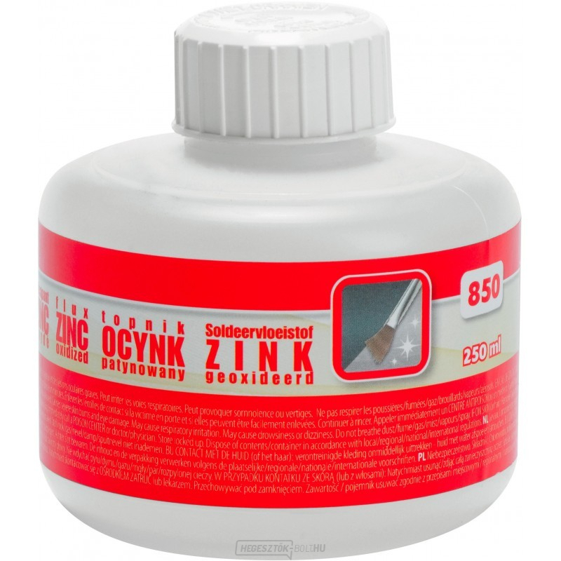 Szuper forrasztóvíz az előzetesen időzített cinkhez